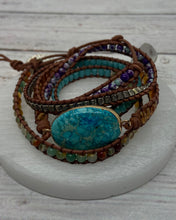 Load image into Gallery viewer, Natural King Jasper Big Stone Boho Bracelet

